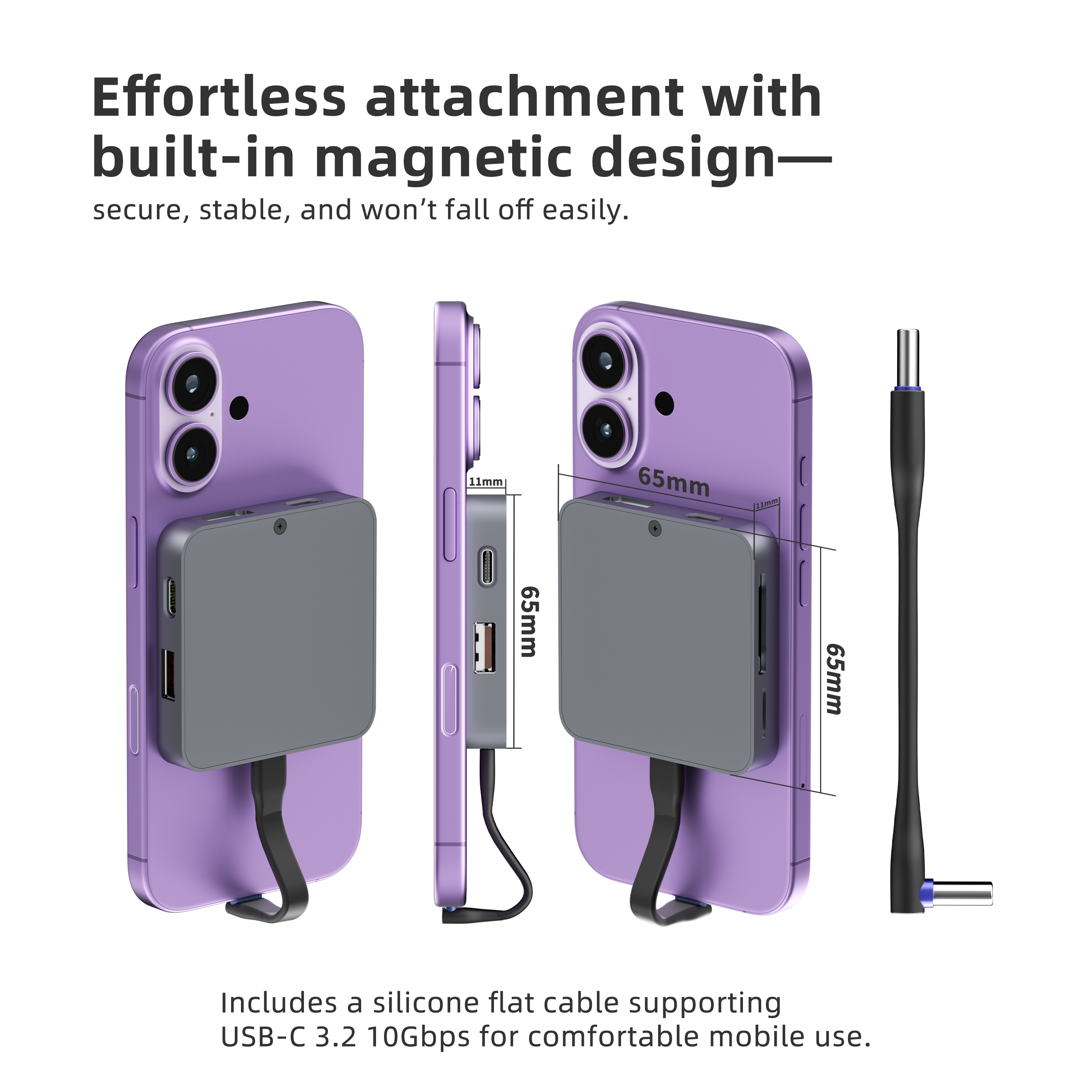 HDMI 4K@60Hz and USB-C PD 100W Hub