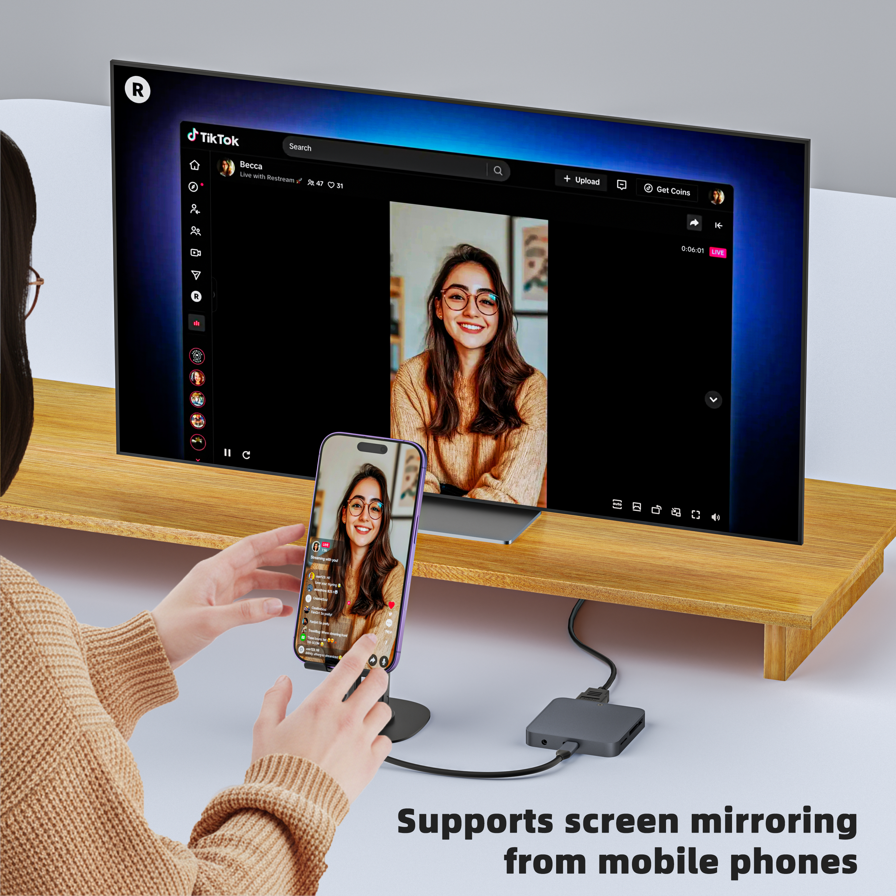 All-in-One USB-C Docking Station with Magnetic Design and Multi-Device Support
