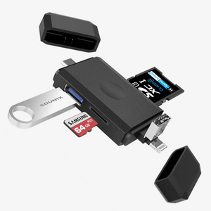 3 IN 1 type c+usb a+lighting plugs Card reader SD+TF 2.0 USB A 3.0 USB OTG