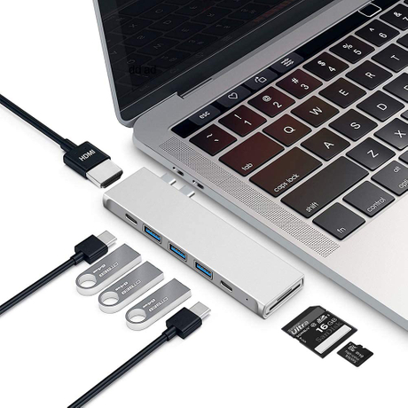 8-in-1 OEM type c hub thunderbolt 3 USB 3.0 Port splitter usb charging Aluminum Alloy multi port usb-c hub (9).jpg