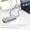 9 IN 1 usb c hub with 2 x HDMI 4K 60HZ+ DP + PD 100W + USB A 3.1 10Gbps + 2 x USB A 2.0 + SD + TF card reader multi port docking station for laptop/phone
