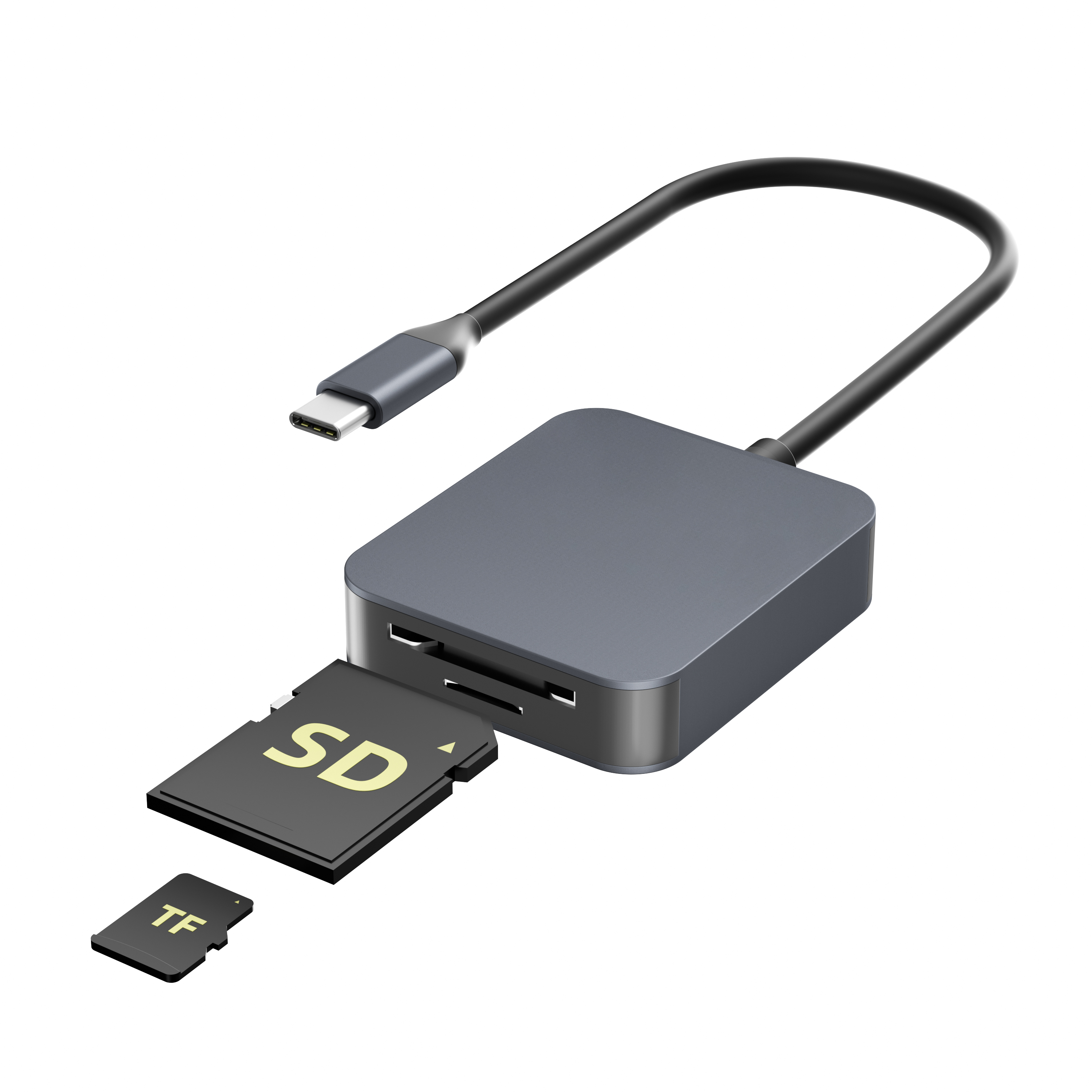 SD TF dual slot card reader