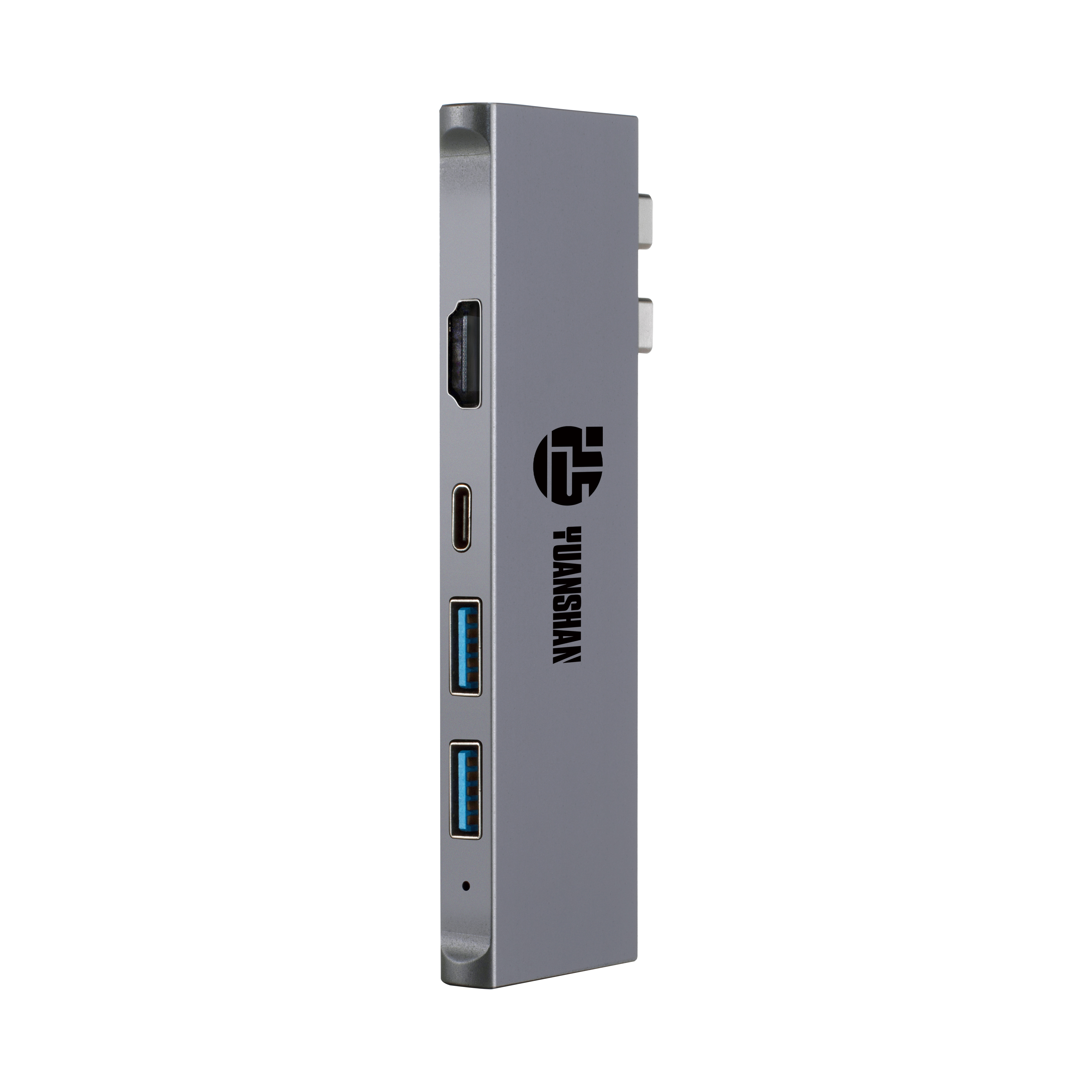 7 IN 2 USB C HUB with 2 x HDMI 4K30HZ + PD 100W + 2 x USB A 3.1 + SD + TF memory card reader slot power delivery multi port adapter docking station for laptop macbook