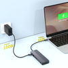 Multiport USB-C Hub with HDMI 4K@60Hz, DP 4K@60Hz, Gigabit Ethernet, 100W PD, USB 3.2 & 2.0 Ports, SD & MicroSD Card Readers, 3.5mm Audio Jack