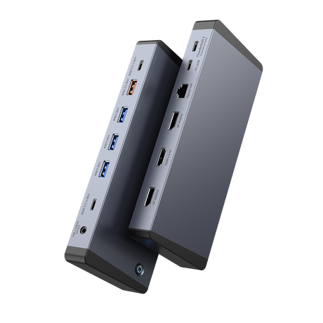 14-in-1 Thunderbolt 4 Docking Station with Triple 4K@60Hz Displays, 100W PD, 10Gbps USB-C/USB-A & Gigabit Ethernet