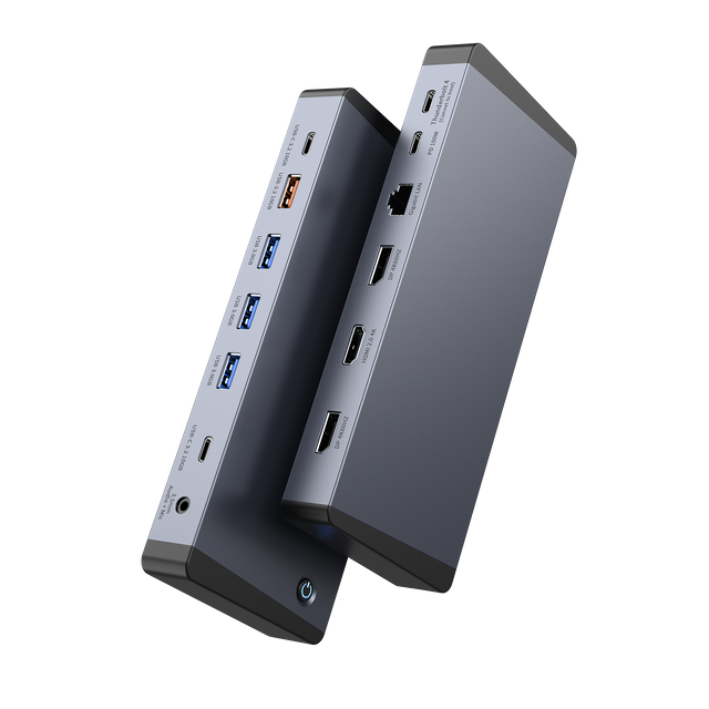 14-in-1 Thunderbolt 4 Docking Station with Triple 4K@60Hz Displays, 100W PD, 10Gbps USB-C/USB-A & Gigabit Ethernet