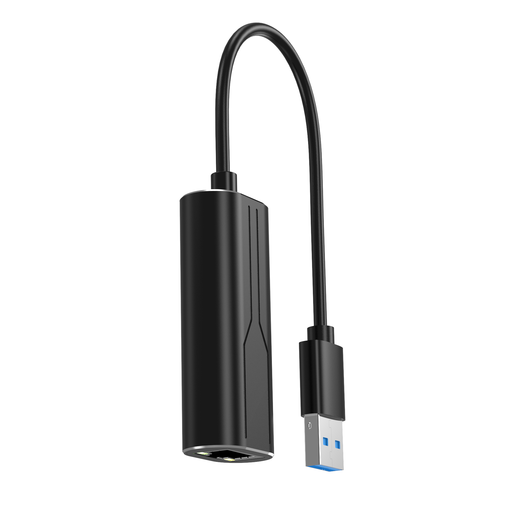 Portable USB To 1000Mbps Gigabit Ethernet Adapter, 15cm for MacBook/Windows USB-A To RJ45