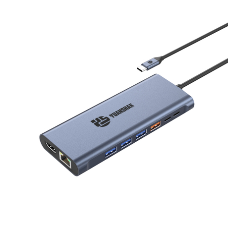 14-in-1 USB-C Docking Station – Dual HDMI 4K@60Hz, DP, 10Gbps USB-C & USB-A, 100W PD, Gigabit Ethernet, SD/TF, Audio – Universal Laptop Dock for MacBook/Windows