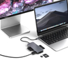 9-in-1 USB-C Docking Station with 4K@60Hz HDMI, 100W PD Charging, 10Gbps USB 3.2, M.2 NVMe SSD Slot, SD/TF Card Reader for Laptop and MacBook