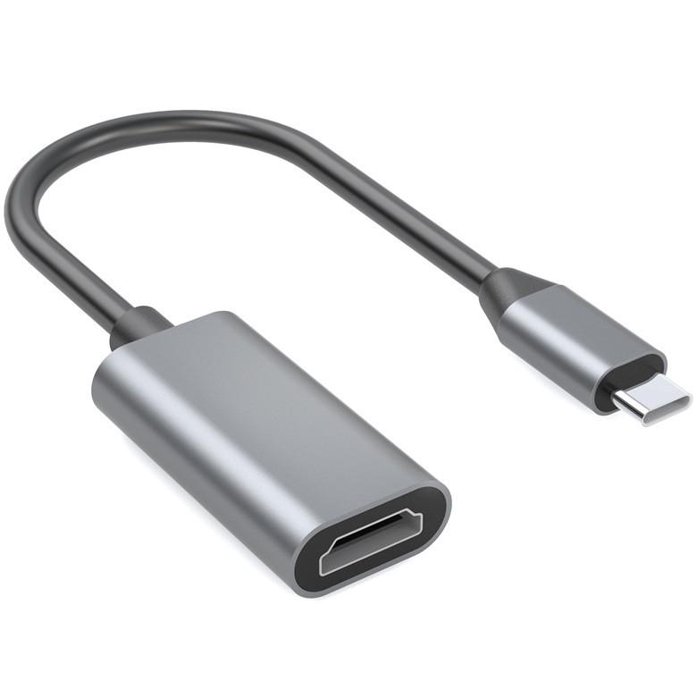 Type-C to HDMI Adapter: Female HDMI Port with 4K @ 60Hz Ultra High Definition Output