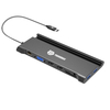 11 IN 1 usb c hub with 2 x HDMI 4K 30HZ+ VGA + Type C PD 100W Data + RJ45 + 3 x USB A 3.0 + 3.5mm Audio/Mic + SD + TF card reader multi port docking station for laptop/phone