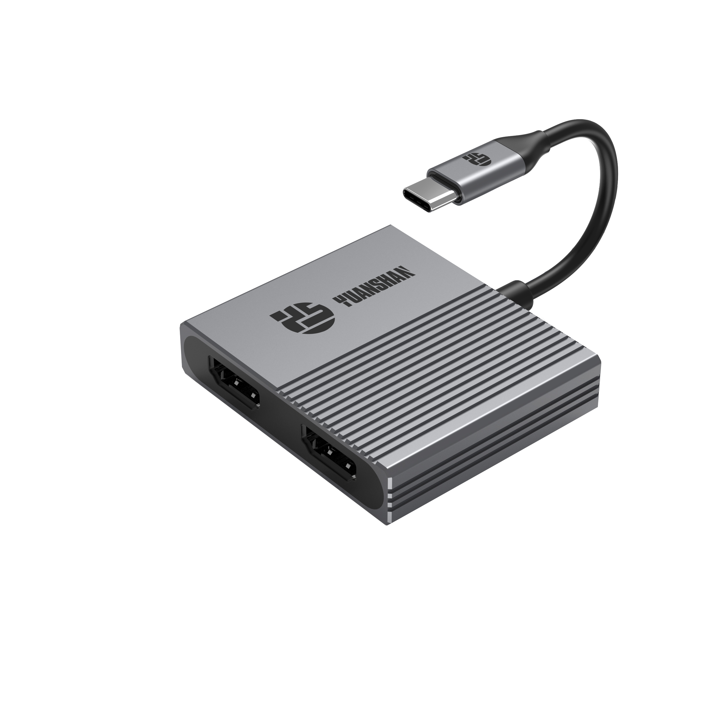 2 IN 1 Type C to 2 x HDMI 4K60HZ USB C HUB HDMI adapter splitter for laptop/Macbook
