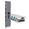 8 IN 2 USB C HUB with HDMI 4K30HZ + Thunderbolt 3 + Type C Data + 3 x USB A 3.0 + SD + TF memory card reader slot multi port adapter docking station for laptop macbook