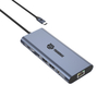 14 In 1 Docking Station 4K60Hz Dual HDMI RJ45 USB-A 3.1 3.0 2.0 Multifunctionele oplaad+Gegevensoverdracht+Video-uitvoer+Reader Card+Netwerk+Call-functie USB C Hub Docking Station voor laptop/MacBook