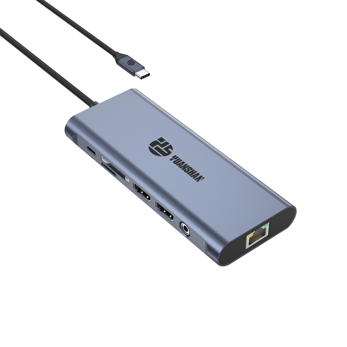 14 IN 1 Docking station 4K60HZ Dual HDMI RJ45 USB-A 3.1 3.0 2.0 multifunction Charging+Data Transfer+Video Output+Reader Card+Network+Call Function USB C HUB docking station for laptop/Macbook