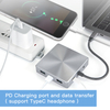 9-in-1 USB-C Hub with Dual HDMI 4K, Gigabit Ethernet, 100W PD, USB 3.0 Ports, SD/TF Card Readers – MacBook/Windows Laptop Docking Station