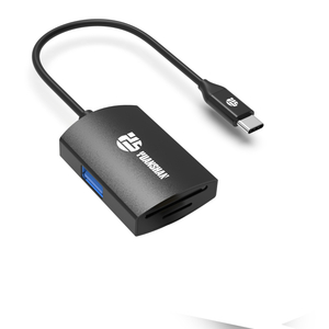 3 IN 1 USB OTG type c plug Card reader hub SD+TF 2.0 USB A 3.0