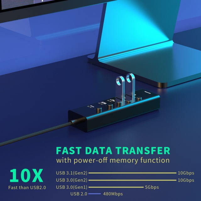 6 IN 1 USB 3.1 Type c 3.1 10Gbps HD 4K60HZ fast charging PD 100W multifunction usb c hub laptop splitter adapter docking station