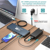 17 in 1 DC voeding 240W Ondersteuning MST-functie voor Apple iOS DP HDMI2.0 4K60Hz Gigabit Port Thunderbolt Type-C 3.1 USB Hub
