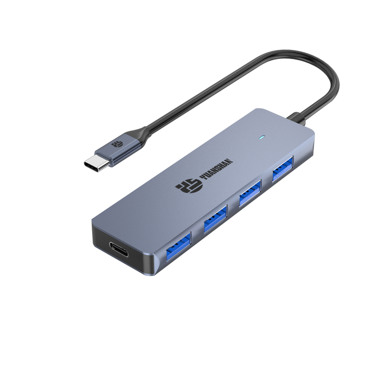 4 IN 1 USB C HUB type c plug to 3xUSB A 2.0+1xUSB-A 3.1 4 port docking station for laptop