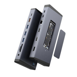 15-in-1 Thunderbolt 4 Dock: 4K Triple Display, 100W PD, 10Gbps M.2 SSD