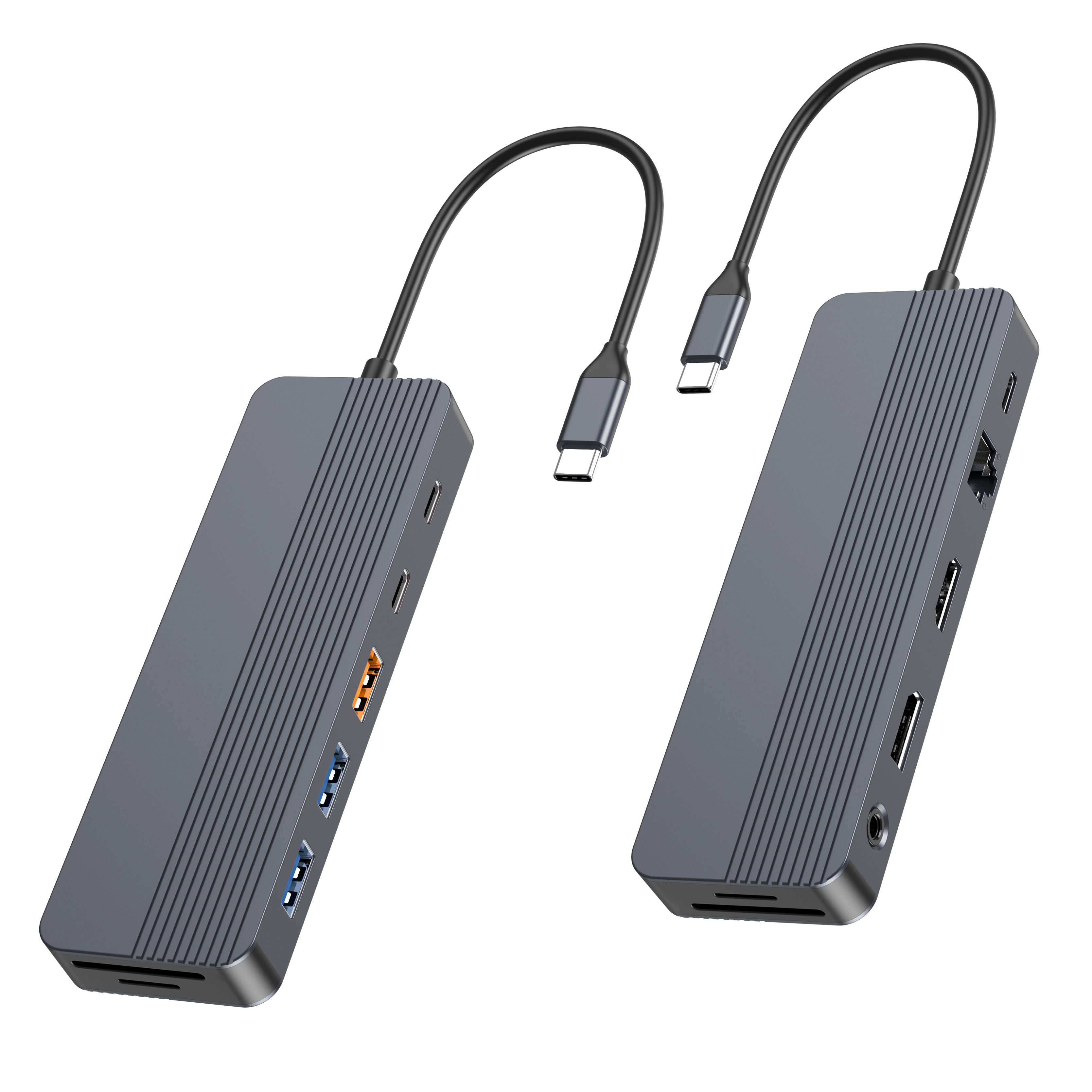 12-in-1 USB-C Docking Station with Dual 4K Display, 100W PD Charging, 10Gbps USB-C/A Ports, SD Card Reader