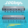17 in 1 DC voeding 240W Ondersteuning MST-functie voor Apple iOS DP HDMI2.0 4K60Hz Gigabit Port Thunderbolt Type-C 3.1 USB Hub