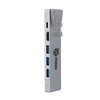 8 IN 2 USB C HUB with HDMI + Thunderbolt 3 + Ethernet 1000Mbps + 3 x USB A 3.0 + SD + TF memory card reader slot multi port adapter docking station