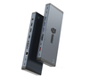 18 IN 1 USB-C Dock Station With Switch DC 240W DP 2*HDMI VGA LAN PD USB-A/C 3.1 Thunderbolt 4 SD TF 3.5mmAudio&Mic multifunction 4 monitor docking station for laptop/Macbook