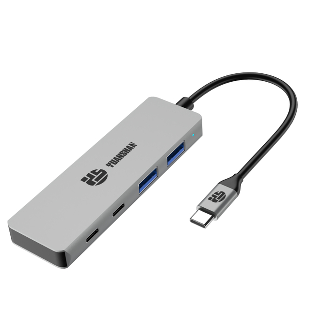 4 IN 1 USB C HUB type c plug to 2xUSB A 3.0+2xTypce C 3.0 4 port data transfer docking station for laptop