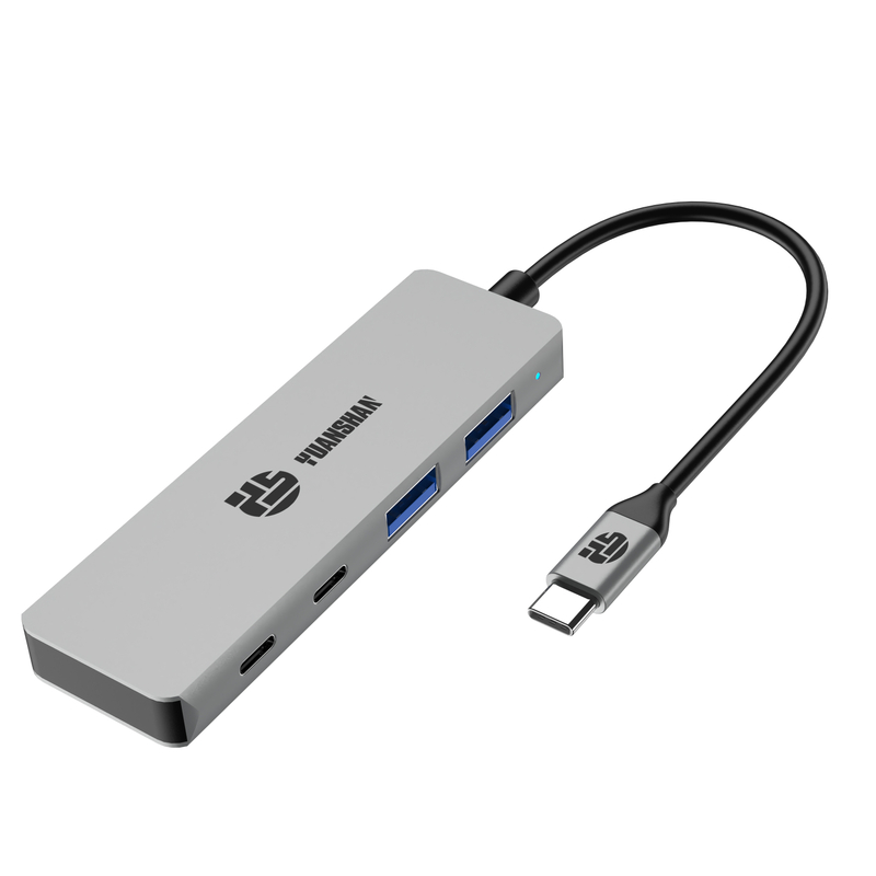 4 IN 1 USB C HUB type c plug to 2xUSB A 3.0+2xTypce C 3.0 4 port data transfer docking station for laptop