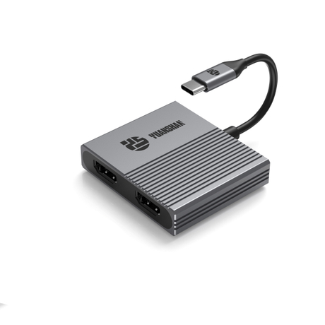 4 IN 1 Type C to 2 x HDMI 4K60HZ USB3.0 PD 100W USB C HUB HDMI adapter splitter for laptop/Macbook