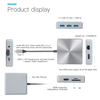 9-in-1 USB-C Hub with Dual HDMI 4K, Gigabit Ethernet, 100W PD, USB 3.0 Ports, SD/TF Card Readers – MacBook/Windows Laptop Docking Station