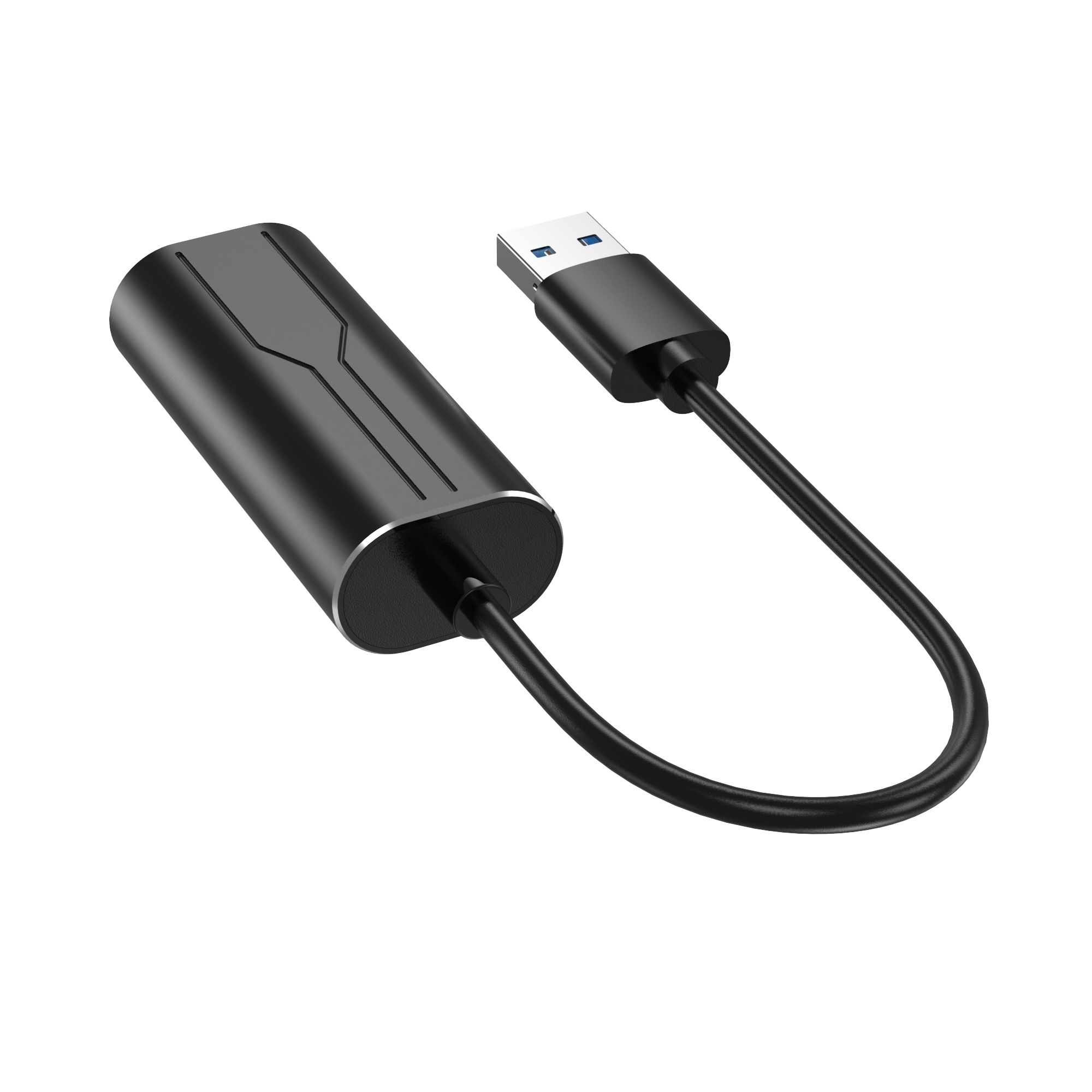 Portable USB To 1000Mbps Gigabit Ethernet Adapter, 15cm for MacBook/Windows USB-A To RJ45