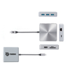 8 IN 1 USB C HUB with HDMI 4K60HZ + PD 100W + 3 x USB A 3.0 + RJ45 1000Mbps + SD + TF memory card reader slot multi port adapter docking station