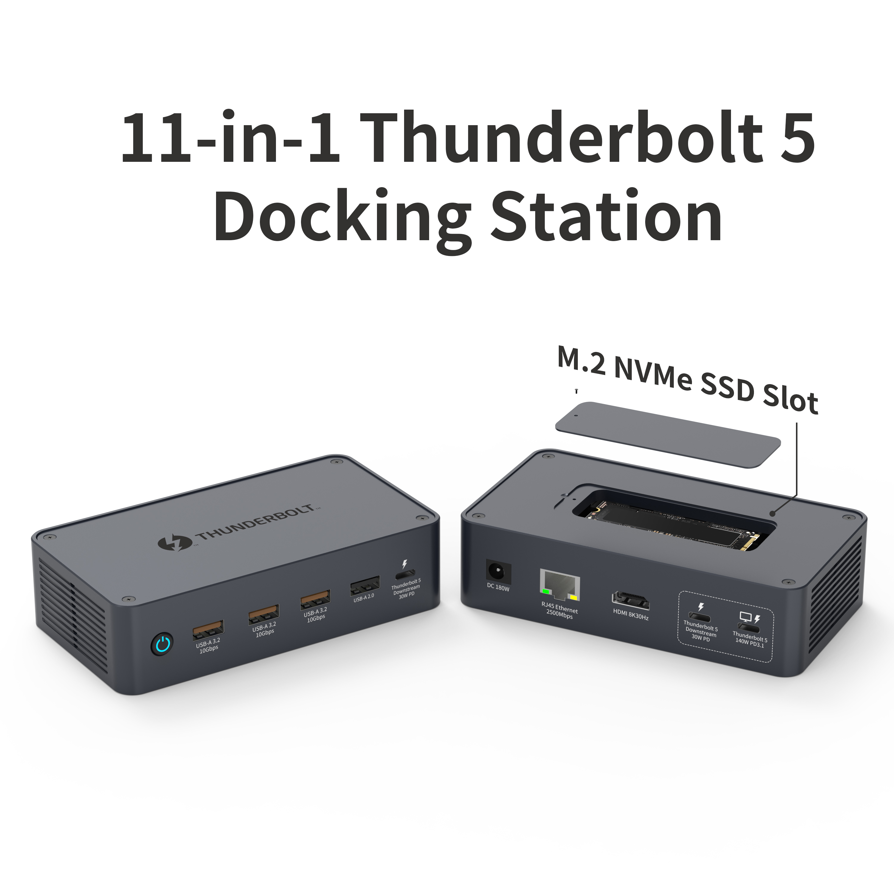 11-in-1 Thunderbolt 5 Docking Station with 80Gbps and 8K