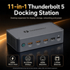 11-in-1 Thunderbolt 5 Docking Station with 80Gbps, 8K, 140W PD & M.2 NVMe SSD