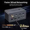 18-in-1 Thunderbolt 5 Docking Station, 8K@60Hz Triple Display MST Hub with 140W PD 3.1 Charging, M.2 NVMe SSD Slot, 2.5Gbps Ethernet for MacBook Pro M5 & Windows Laptop