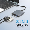 USB C Hub 3 in 1 – 4K HDMI, 100W PD, USB 3.0 Adapter for MacBook & iPad